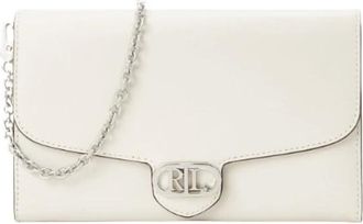 Ralph Lauren Adair Medium Crossbody - Dames - Tassen - Wit - Maat: ONE Size Leer