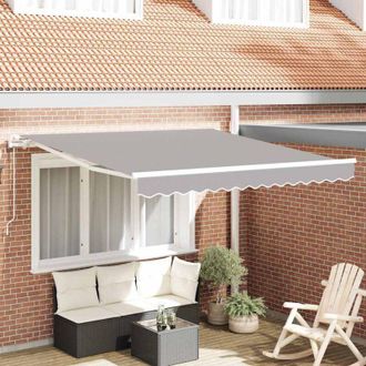 vidaXL Toldo Retr&aacute;ctil 300 X 250 Cm Gris Claro Vidaxl