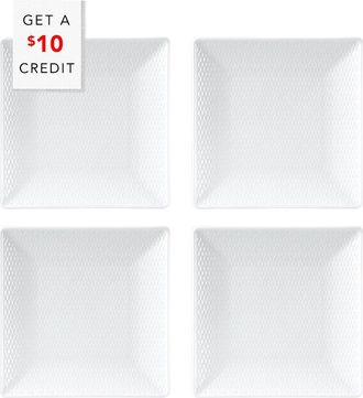 Wedgwood Gio Mini Square Plates Set Of 4