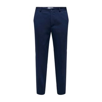 Only & Sons Only & Sons, Broeken, Heren, Blauw, 2Xl, Polyester, Onseve Slim 0071 Pant Noos Slim-fit Broek