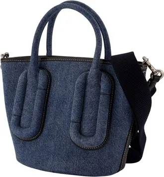 Marc Jacobs Padded Oval Appliqu&eacute; Cotton Tote Bag - Blue
