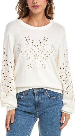 NVLT Nvlt Eyelet Crewneck Sweater