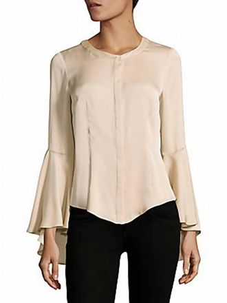 Milly Michelle Stretch-Silk Blouse In Ballet