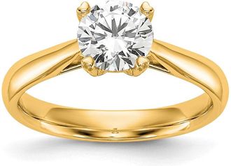 Diamond2Deal 14k White Gold Lab Grown Diamond Wedding Band Ring 3/4Ct Clarity- VS Color- G-H