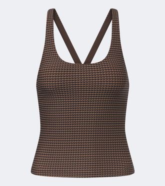 The Upside Zinnia Lenny houndstooth tank top