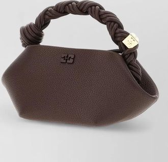 Ganni bou mini leather clutch bag