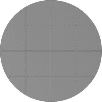 vidaXL Tapete Para Piscina 16 Uds. &Oslash; 235 Cm Redondo Espuma Eva Gris Vidaxl