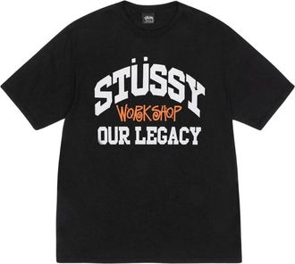 St&uuml;ssy Tops, Heren, Zwart, L, T-Shirts