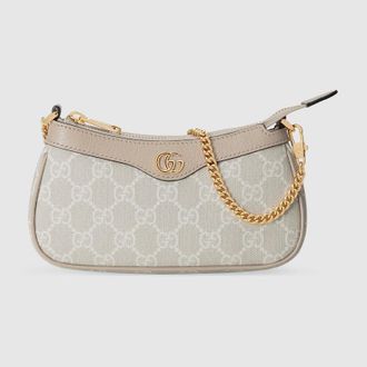 Gucci Ophidia Mini Bag, White, GG Canvas