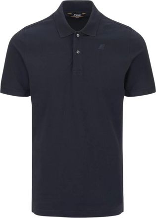 K-Way Tops, Heren, Blauw, M, Katoen, Polo Shirts