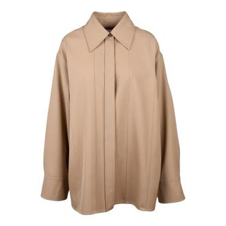 Jil Sander Shirts, female, Beige, Size: XS Camicia Over