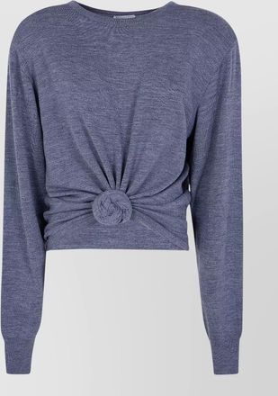 Magda Butrym wool long-sleeve knotted top