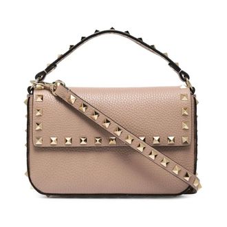 Valentino Garavani Rockstud Leather Mini Bag - female - Valentino Garavani - Handbags - Pink - ONE SIZE - Bags