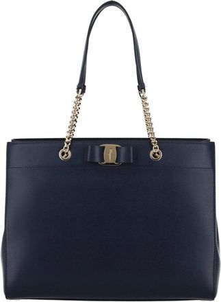 Ferragamo Vara Bow Smooth Leather Tote