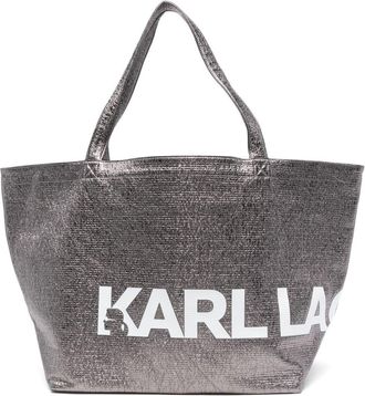 Karl Lagerfeld Borsa tote K Essential - Argento