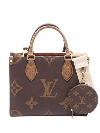 Louis Vuitton 2021-2025 Monogram Reverse Giant OnTheGo PM satchel - Brown