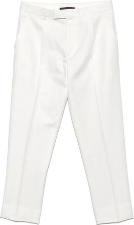 Ermenegildo Zegna Pantaloni sartoriali con pieghe - Bianco