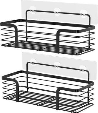 OEM Etagere A Serviettes - Panier De Douche En Acier Inoxydable Sans Per&ccedil;age - Pour Salle De Bain Et Wc - Lot De 2
