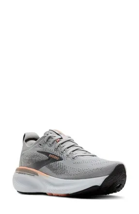Brooks Adrenaline GTS 25 Running Shoe in Grey/Blackened Pearl/Coral at Nordstrom, Size 11.5
