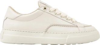 Nubikk Beige Leren Stijlvolle Caldera Schoenen - Heren - Sneakers - Beige - 44 EU - Schoenen