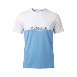 Trussardi T-shirt Beachwear - - Tops - Uomo - Blu - XL
