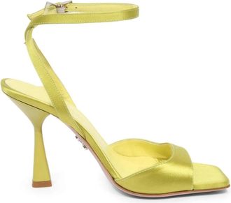 Sergio Levantesi Tania Raso Seta Cedar Sandal - Dames - Sandalen met hakken - Geel - 40 EU - Schoenen