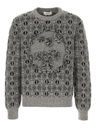 Alexander McQueen Skull Fair Isle trui - Grijs