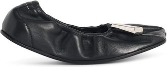 Maison Margiela Black Lear Ballet Flats