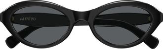 Valentino Sunglasses Vg0008 S 001 Black/Grey Women