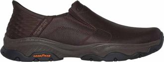 Skechers Mens Craster Lanigan Slip-On Shoes In Dark Brown