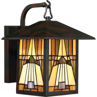 Netlighting Inglenook Outdoor 1 Light Medium Wall Lantern Bronze Finish E27