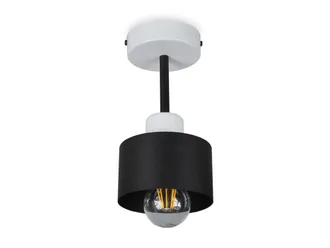 OEM L&aacute;mpara De Techo Blanca Y Negra, De Metal Industrial, 1xe27, Iluminaci&oacute;n Led Moderna Para Sal&oacute;n, Cocina, Dormitorio, Habitaci&oacute;n Infantil, Loft