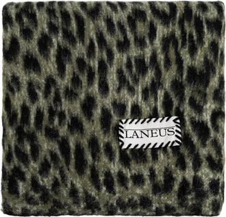 Laneus Accessoires, Heren, Groen, ONE Size, Dierenprint Sjaal