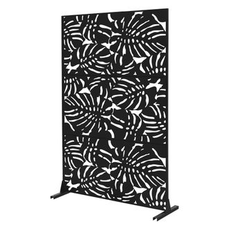 ML Design Ml-design Biombo Separador De Ambientes Roma 120 X 180 Cm Met&aacute;lico Con 3 Paneles De Privacidad Tabique Extensible Soporte Divisor Autoportante Decorat