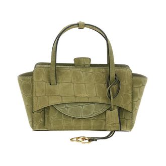 Hidesins Croc-effect Suede Crossbody Bag - female - Hidesins - Handbags - Green - ONE SIZE - Bags