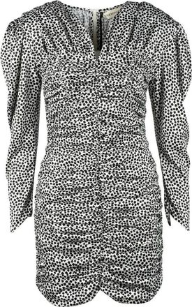 Nineminutes Short Ruched Dress - White/Black