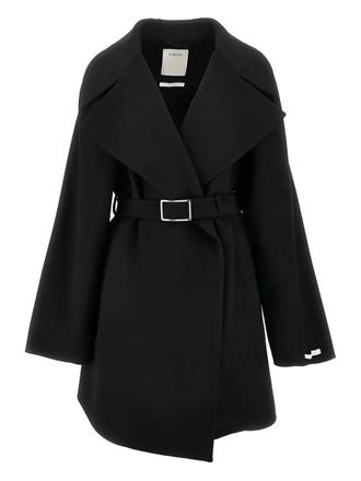 Sportmax Cappotto con cintura - Nero