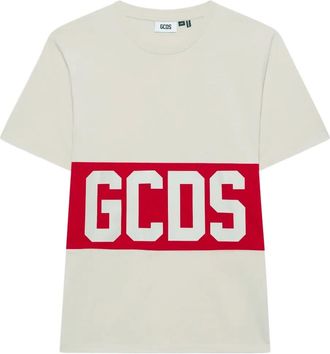 GCDS logo-print T-shirt - Neutrals