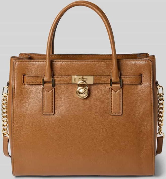 Handtasche mit Tragehenkel Modell HAMILTON in Mittelbraun, Gr&ouml;&szlig;e 1