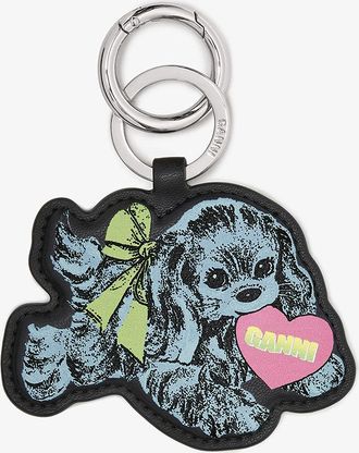 Ganni Blue Puppy Keyring