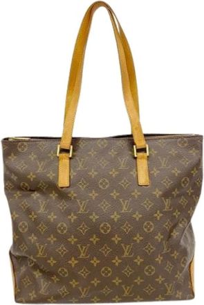 Louis Vuitton Pre-owned Tote Bags, female, Brown, Size: ONE SIZE Pre-owned Cabas Mezzo Tote Bag