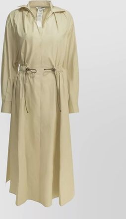 Max Mara long dress chemise style elastic waist