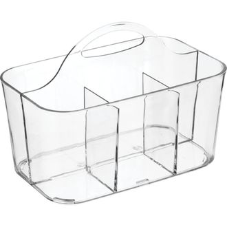 mDesign miDesign Small Plastic Divided Cosmetic Storage Organizer Caddy Tote Bin, USA Made in Clear at Nordstrom