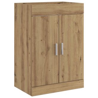 vidaXL Gabinete De Ba&ntilde;o Debajo Del Lavabo Roble Artisan Vidaxl