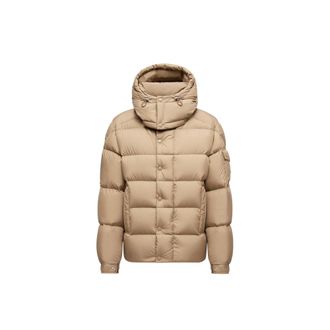 Moncler Moncler Maya 70 Hooded Short Down Jacket, Women, Beige, Size: 00