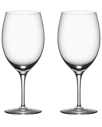 Orrefors Set Of 2 Premier Cabernet Glasses