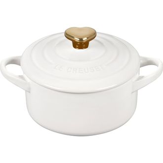 LE CREUSET Mini Round Stoneware Baking Dish in White at Nordstrom, Size 8 Oz