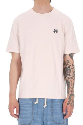 Maison Kitsun&eacute; Grey Fox Head Regular Fit Cotton T-Shirt