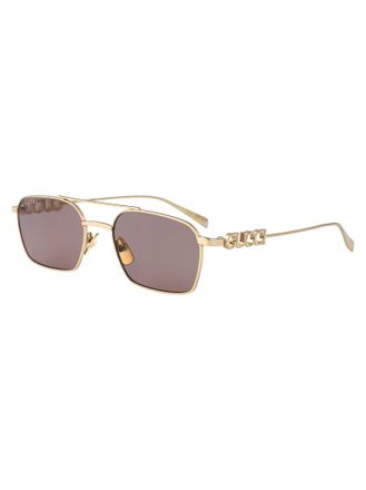 Gucci GG1804S Metal Frame Sunglasses - Gold