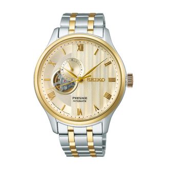 Seiko Presage Automatic Gold Dial Mens Watch SSA464